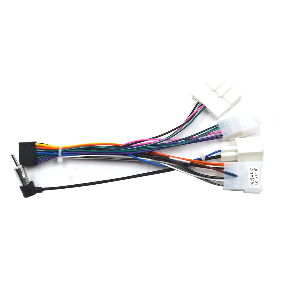 Car Radio Canbus Box Decoder FT-RZ-02 For Toyota TOYOTA Highilander Camry C-HR Fortuner Avanza Rush Wiring Harness Power Cable