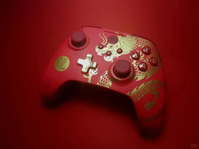 PowerA Dragon Red  Ƽ е, PC    Ʈѷ,  Ȧ Ŀ