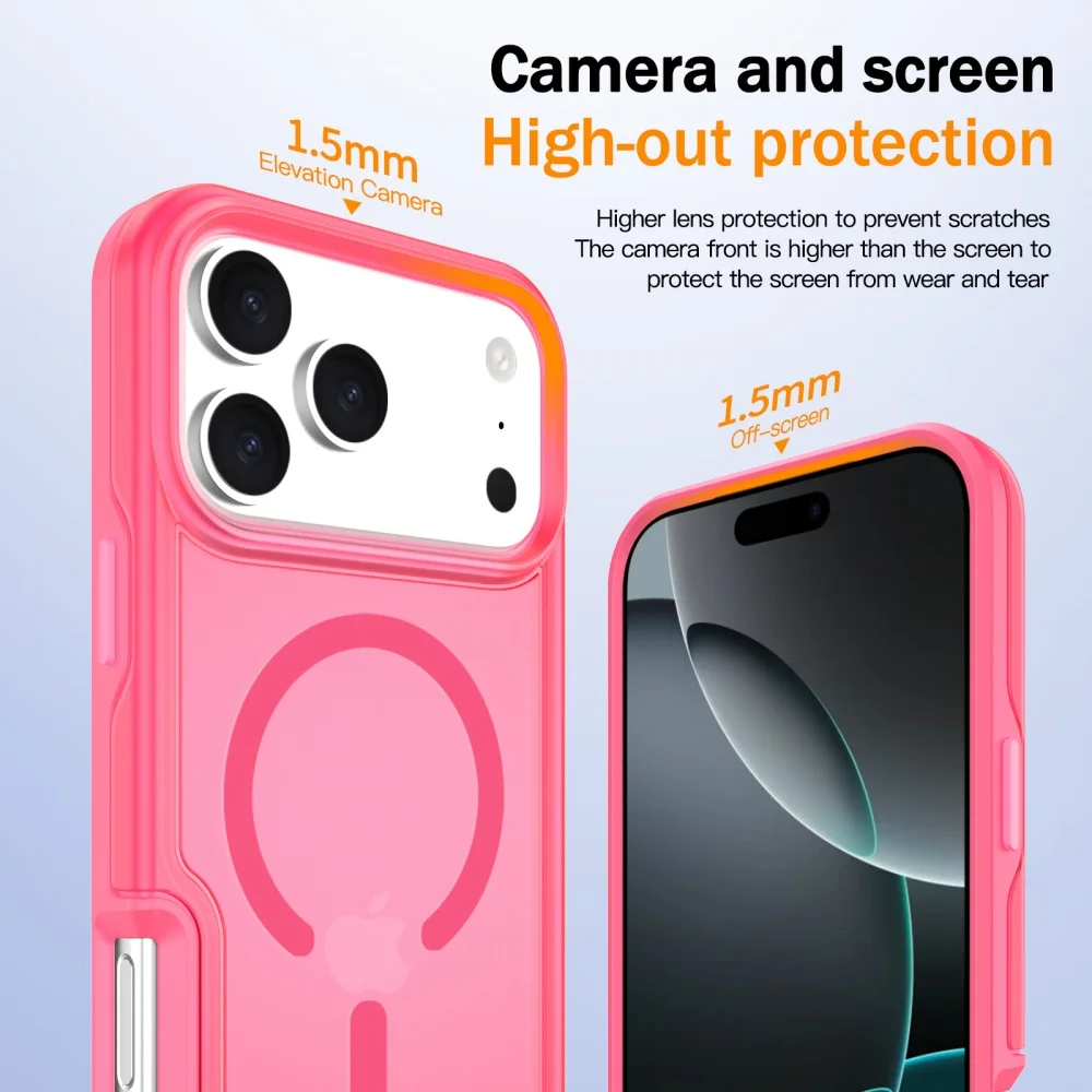 Heavy Duty Clear Magnetic Protective Case with Shockproof Bumper