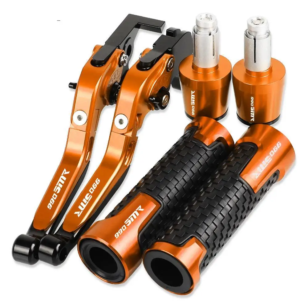

For 990SMR 990 SMR 2009 2010 2011 2012 2013 Accessories CNC Folding Extendable Brake Clutch Levers Handlebar Hand Grips ends