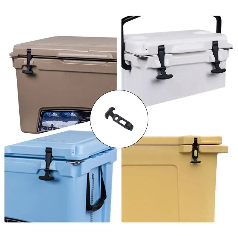 Flexible Rubber Hood Latch Elastic T-Handle Hood Catch Cooler Latches Draw Latches With Brackets Cabinet Lock Safety Locks