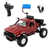 WPL C24-1 C14 Full Scale RC Car 1:16 2.4G 4WD Rock Crawler Electric Buggy Climbing Truck LED Light On-road 1/16 For Kids Toys 3