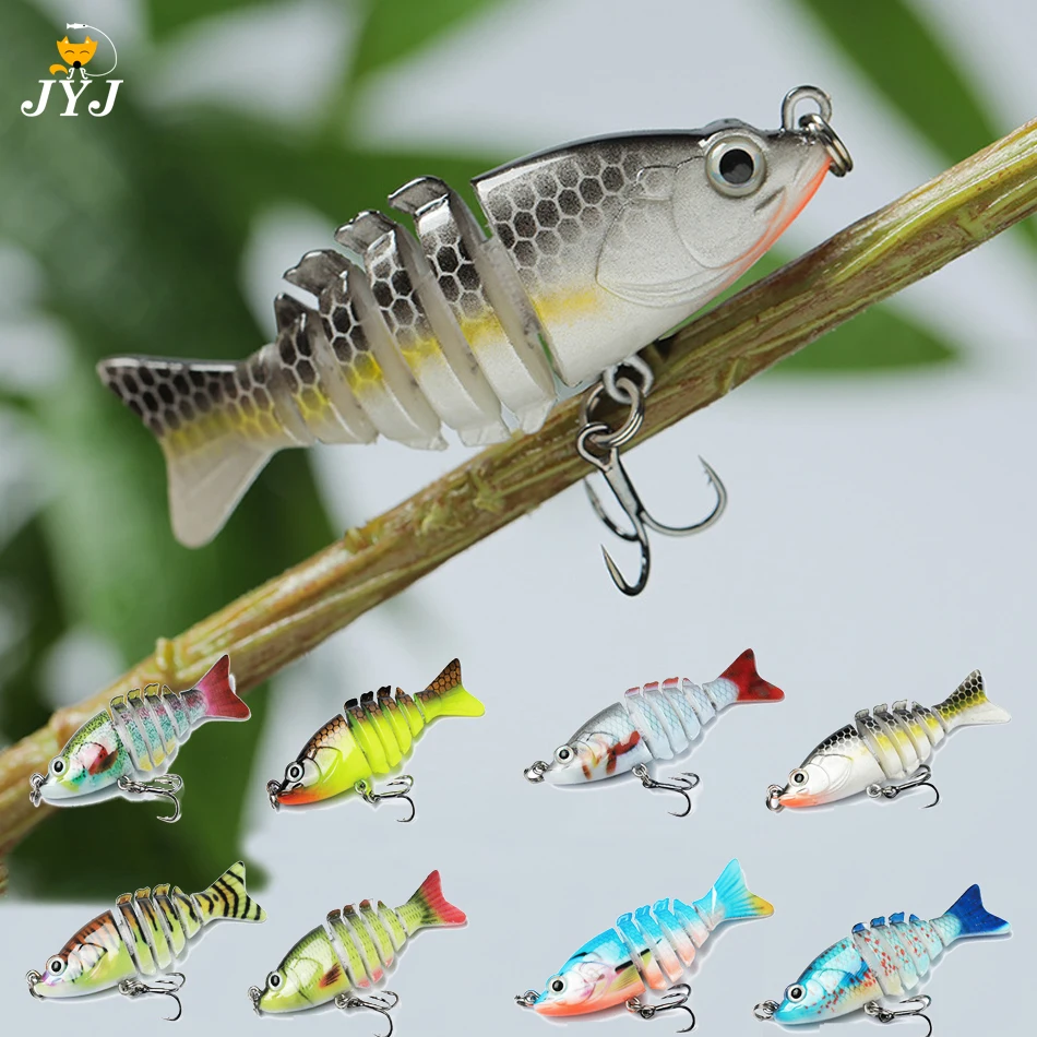 

6cm 5g mini fishing lure minnow quality professional bait swim bait jointed Six section hard bait Biomimetic miniature bait