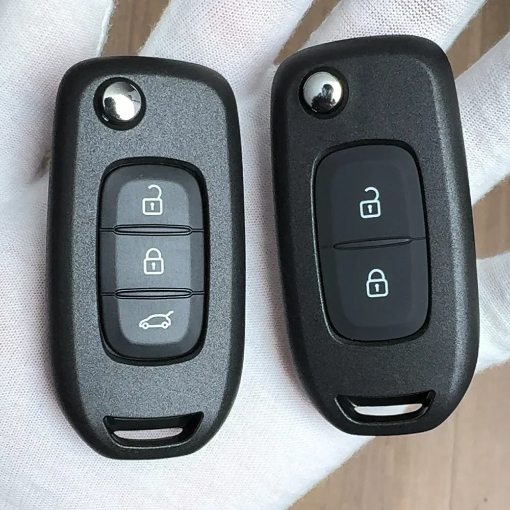 Flip Car Key Shell Case Cover For Renault Megane3 Logan2 Kadjar Captur Symbol Dacia Duster CWTWB1G767