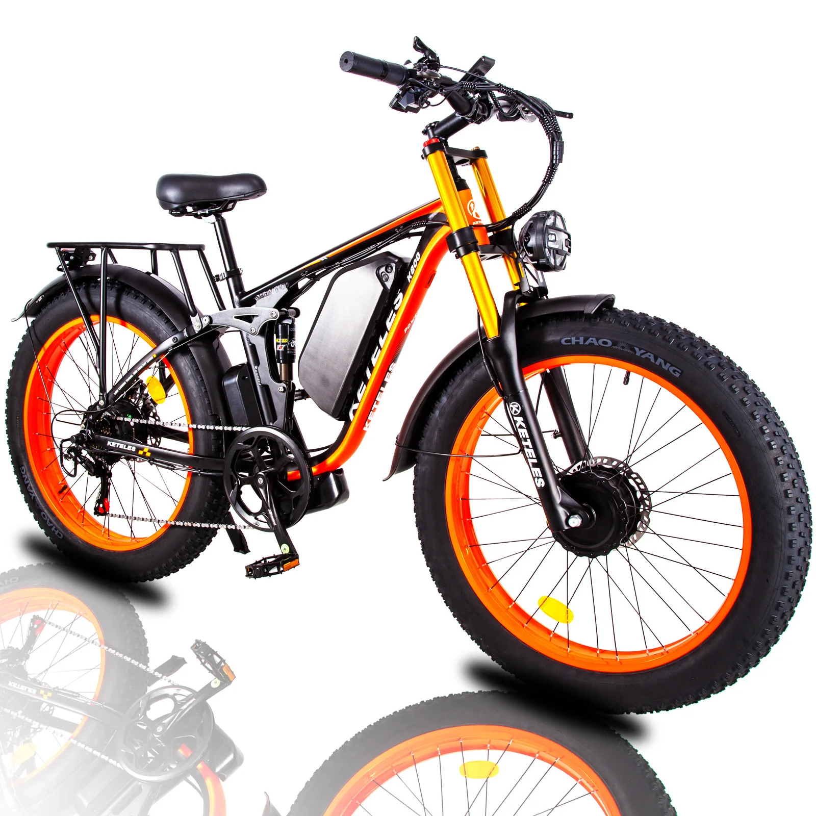 

2000W Dual Motor 48V 23AH 26*4.0 Fat Mountain Electric Bikes Ebike Frame Hydraulic Electric Bikes