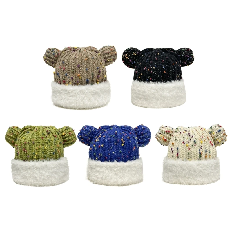 

Winter Knitted Hat for Men Windproof Handmade Cold Weather Skiing Riding Hat
