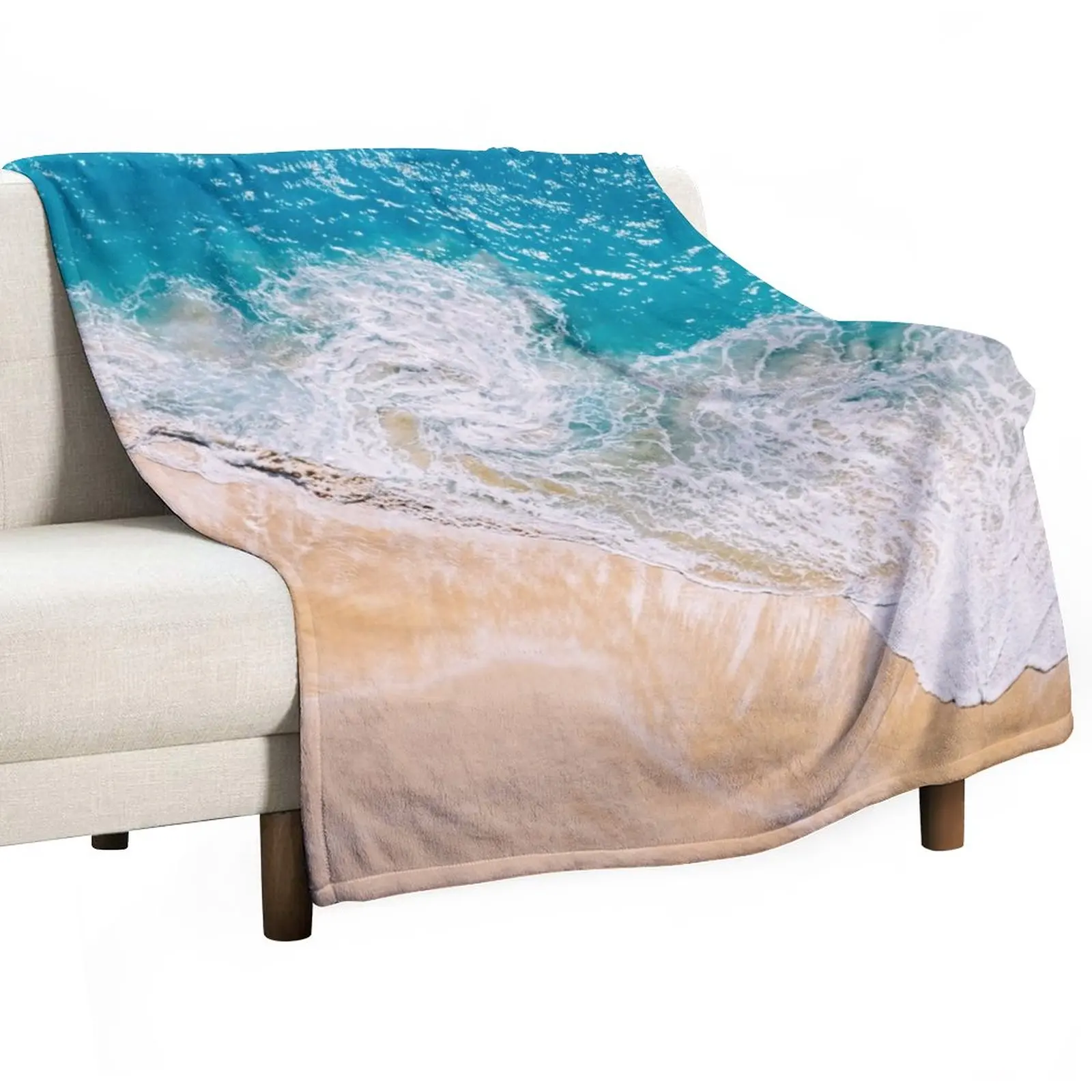 

Sunny Beach Throw Blanket Single Blanket blankets and blankets Sofa Quilt