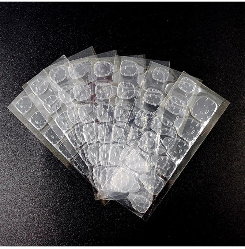 Description Picture 2 of item1/3/5PCS JQin 1 Box With Nail Glue Tape Stars Pattern Press On False Nail Art Tips Full Cover Fake Nail Tip 10 Sizes JQ009