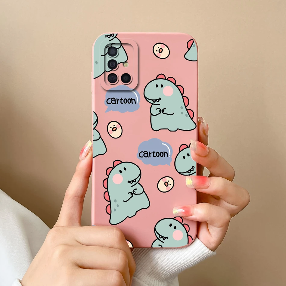 thumbnail image 1 of Phone Case For Samsung Galaxy A51 A71 A31 Cartoon Liquid Silicone Full Protection Anti Choc Back Cover For Samsung A 51 71 31, 1 of 5