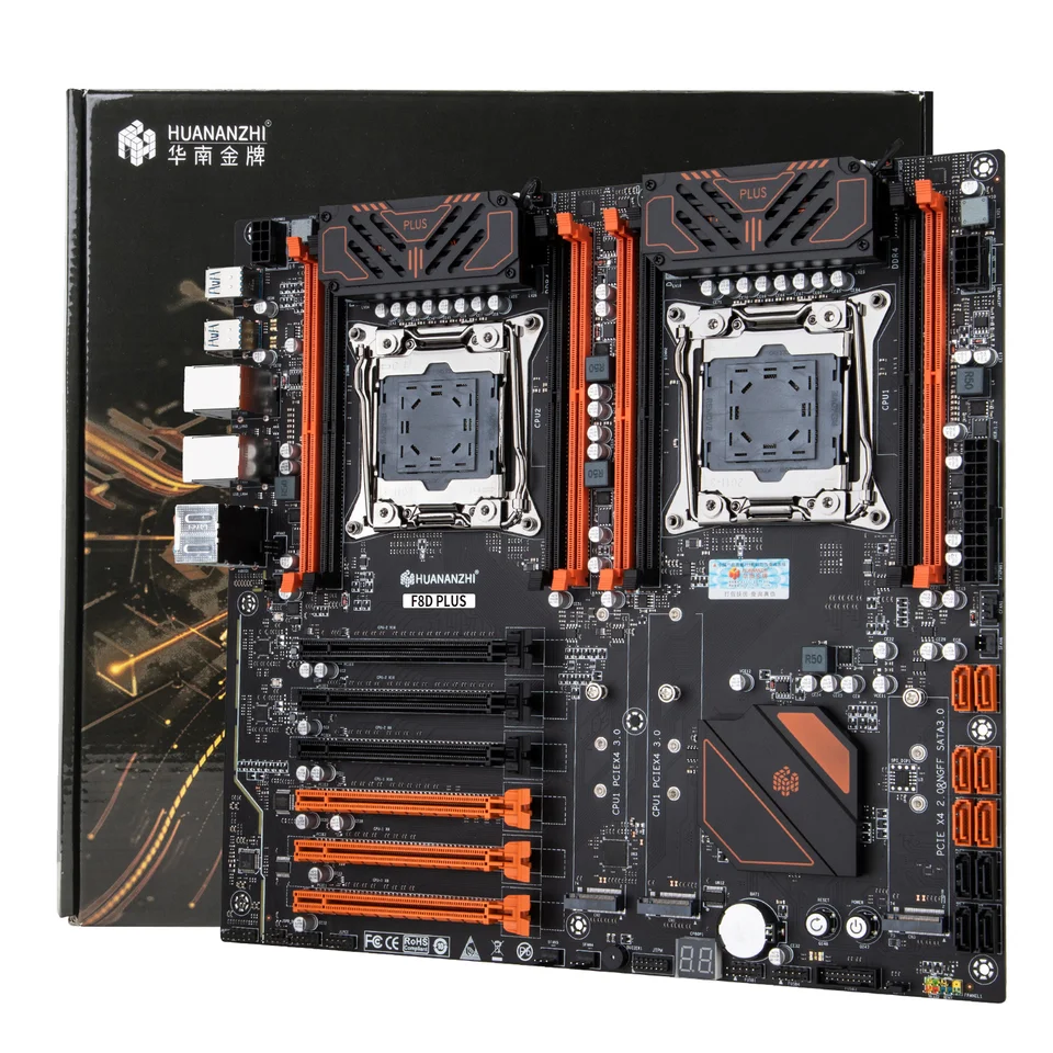 マザーボード Huanzhi X99-F8D XEON E5 2696V3 x2 36C72T HUANANZHI X99 F8D PLUS LGA 2011-3 XEON X99 Motherboard with