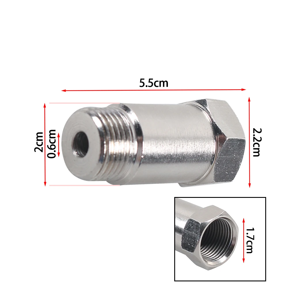 M18x1.5 Oxygen Sensor Lambda O2 Extension Extender Spacer Adapter Exhaust Steel Oxygen Sensor Spacer P0420 P0430 1Pcs/2Pcs