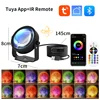 Rotatable Spotlight Sunset Projector Lamp LED Night Light RGB Tuya Smart Life App Remote Control Mood Light Party Photography 5