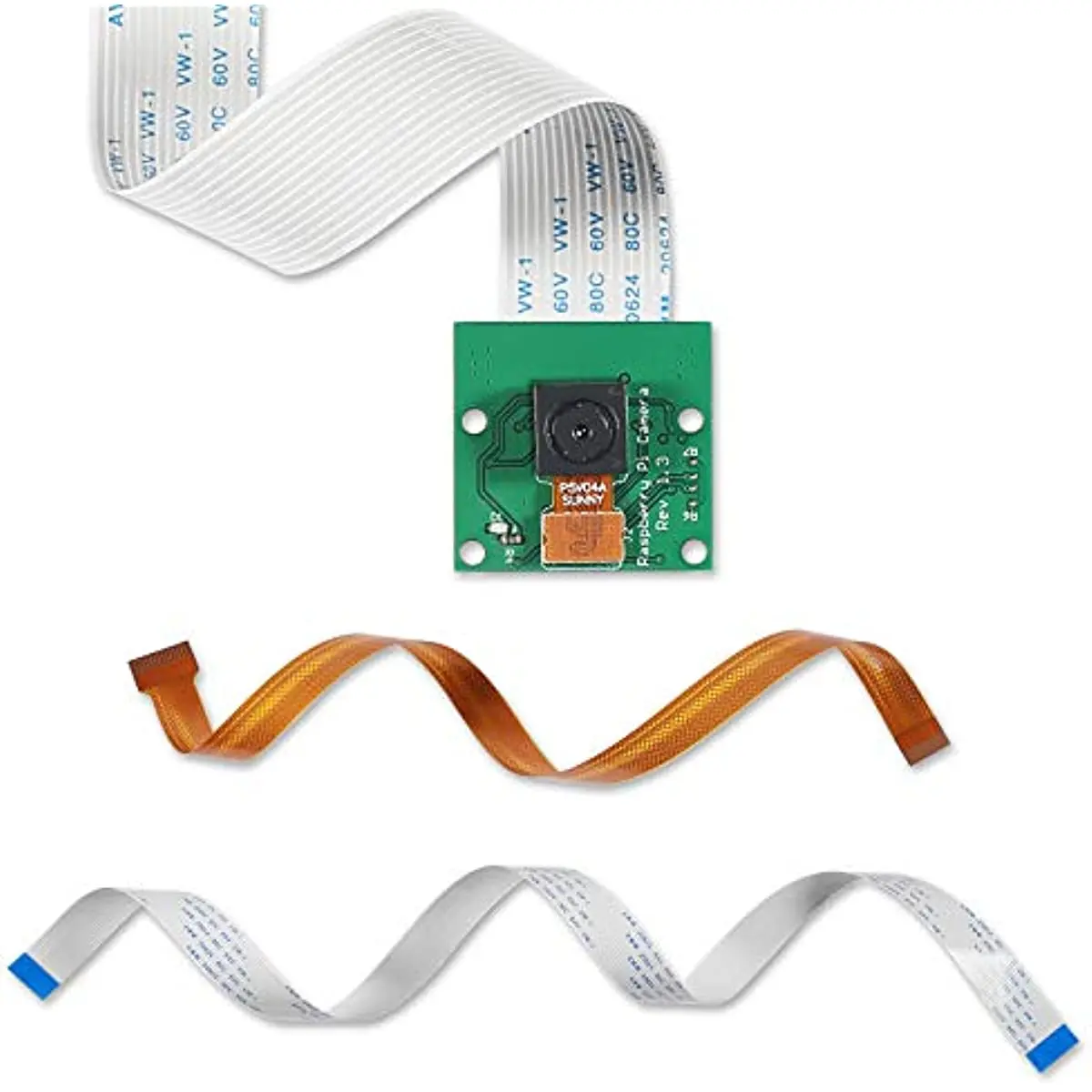 

Модуль камеры 5 мегапикселей для Raspberry Pi OV5647 датчик с ленточным кабелем для Raspberry Pi Model Pi 3 3B +, Pi 4 и Pi Zero