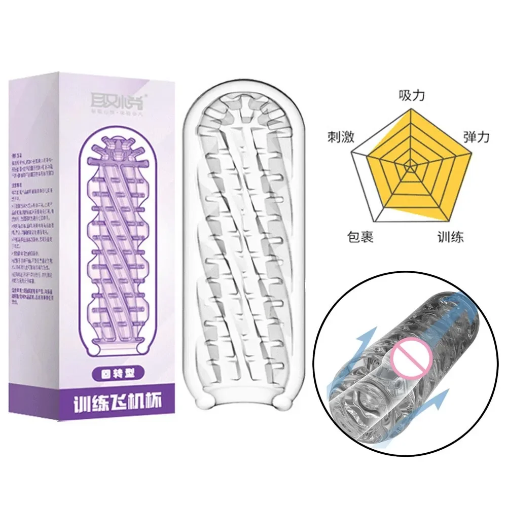 Vulva Vagina For Men Eiaculazione Vagina Artificiale Succhiare Pene Maschio Maturatore Giocattolo Strumenti Del Sesso Uomo Donna Vibratore Castità Crw