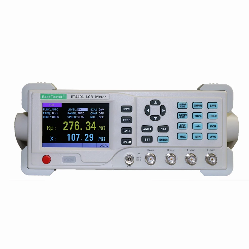 

LCR Digital Bridge 10~100kHz Brandwidth LCR Meter DC Resistance Electrolytic Capacitance Tester Basic Accuracy 0.1% Data Record