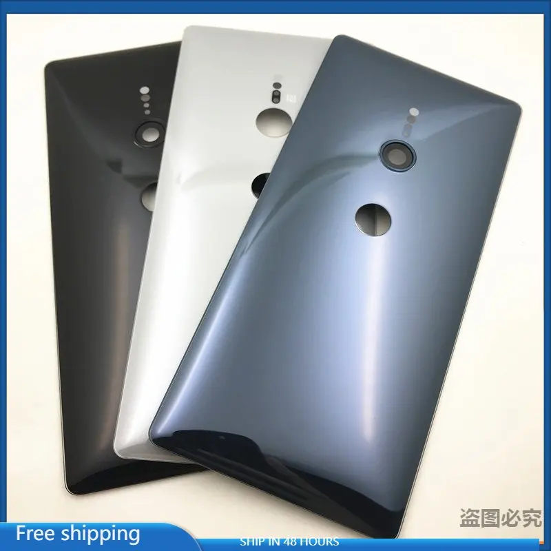 

For Sony Xperia XZ2 H8216 H8266 H8276 H8296 Battery Cover Back Glass Panel Rear Door Housing Case With Rear Camera Frame Lens