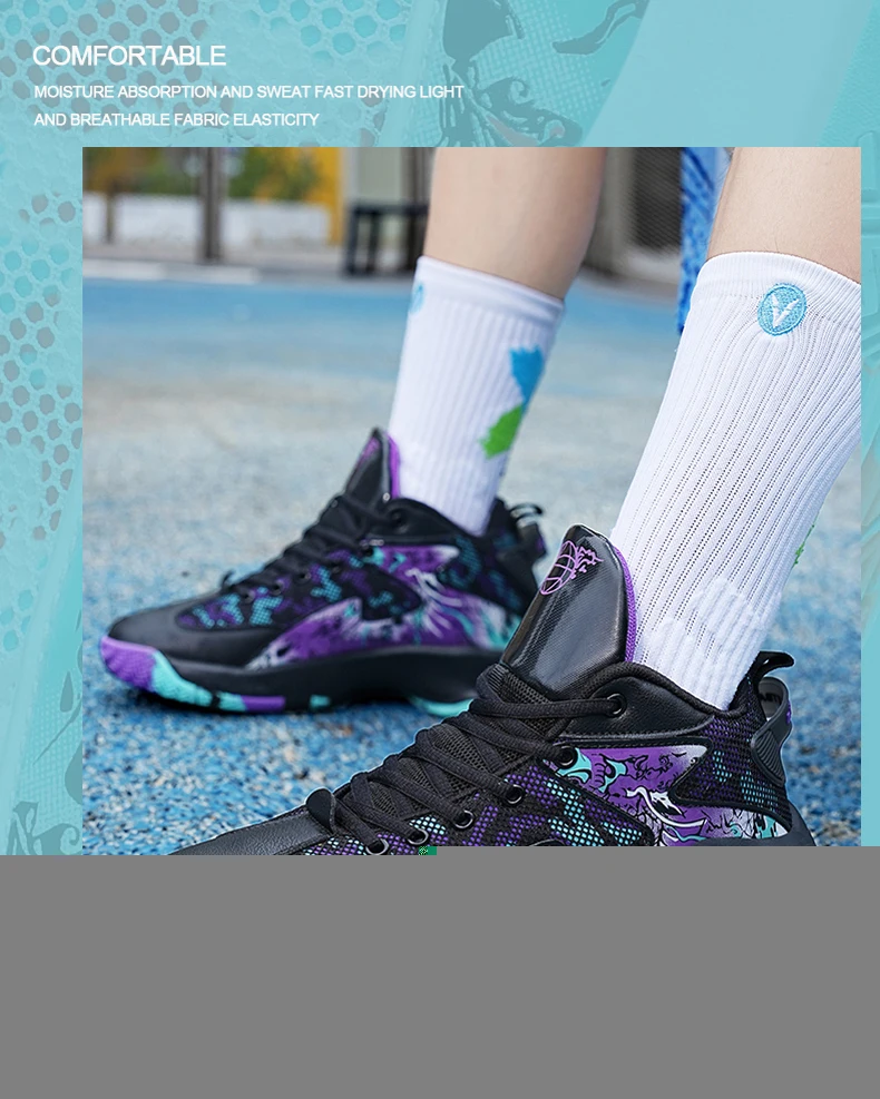 Heren basketbalschoenen ademend voor sport en training_voghion.com
