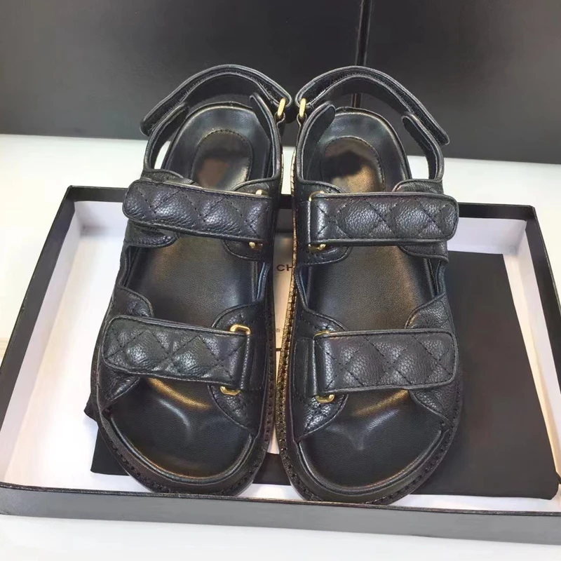 summer Velcro sandals women's small fragrant style versatile sports style sandals thick sole heightening Roman shoes