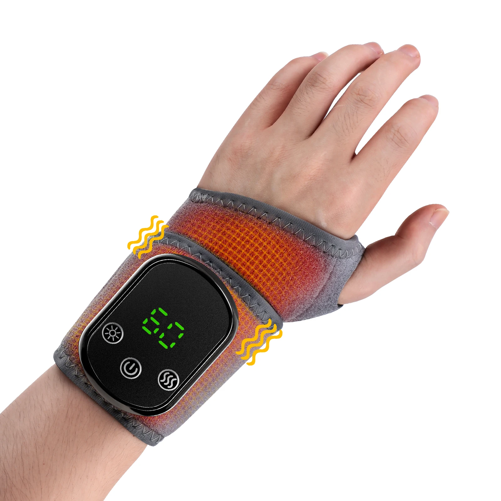 Electric Wrist Brace with Adjustable Hot Compress Vibration Massage Ankle Guard Band Carpal Tunnel Hand Foot Protection Tool