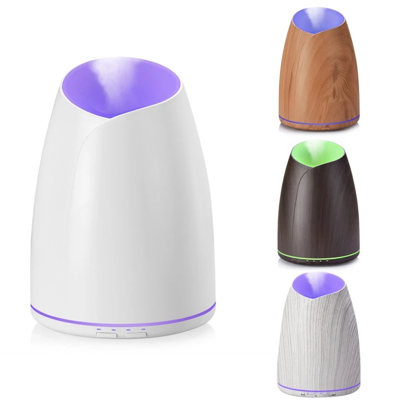 

Air Humidifier 500ML Aroma Essential Oil Diffuser With Wood Grain LED Lights For Office