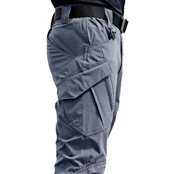 New Mens Tactical Pants Multiple Pocket Elasticity Military Urban Commuter Trousers Men Slim Fat Cargo Pant 5XL For men