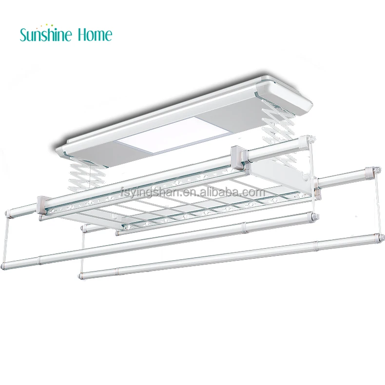 

Smart Electric Automatic Lifting Drying Rack Aluminum Clothes Rack Folding Laundry Drying Rack
