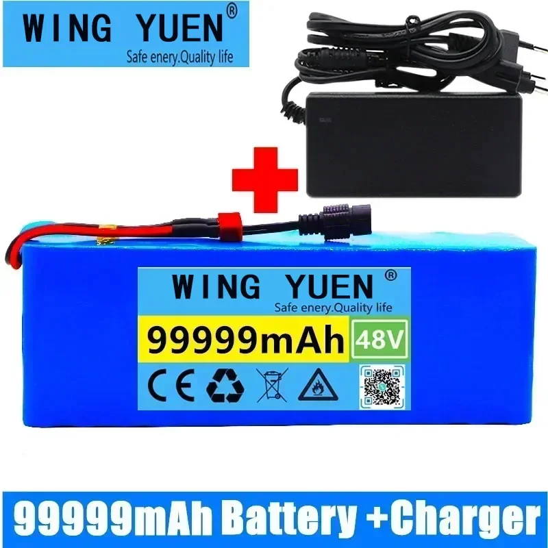 

48v lithium ion battery 48v 99Ah 1000w 13S3P Lithium ion Battery Pack For 54.6v E-bike Electric bicycle Scooter with BMS+charger