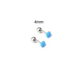 Silver Blue-4mm