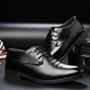 Leather Shoes for Men Luxury Formal Dress Male Plus Size Party Wedding Office Work Slip Business Casual Oxfords Loafers Fomer 5