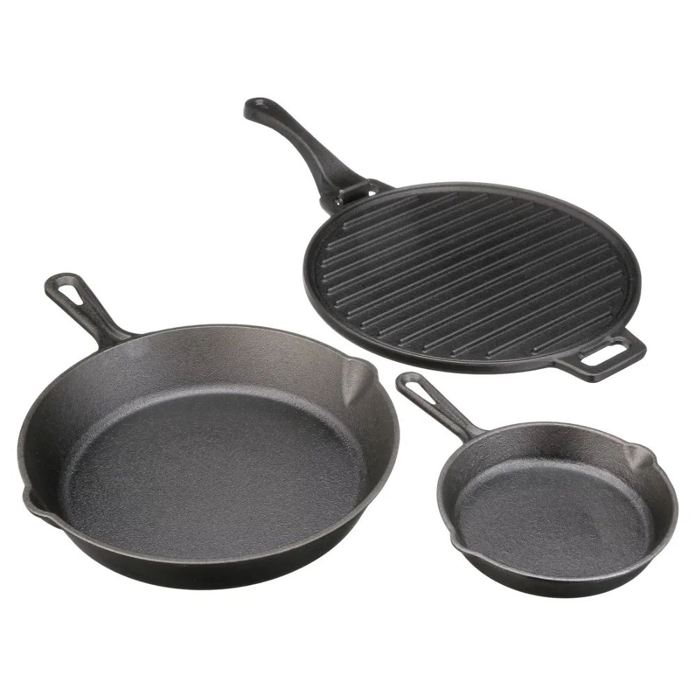 4-Piece Cast Iron Skillet Set 1