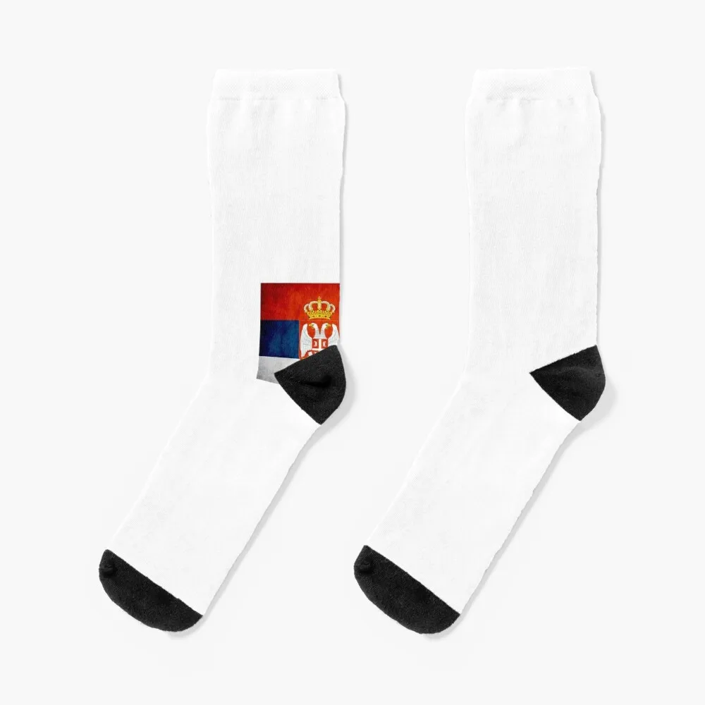 serbian flag Socks anime socks black socks Socks Women's Men's