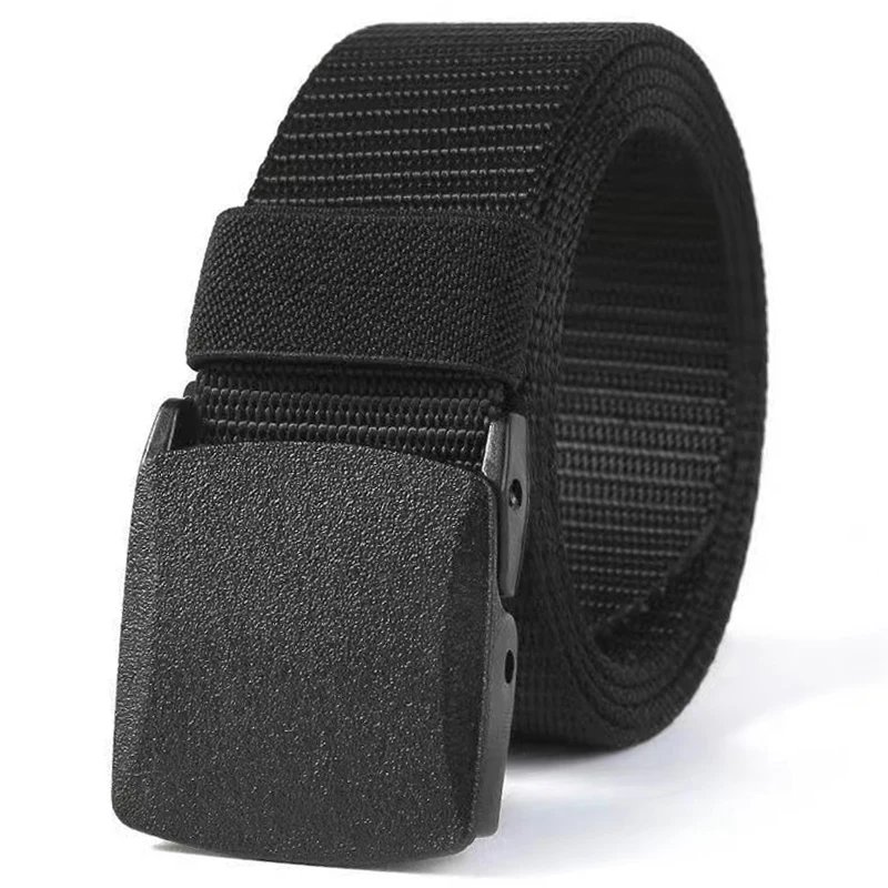 Military Auto Buckle Tactical Belt - Nylon Webbing & Canvas Design for Outdoor Hunting & Multifunctional Use  Premium Men's Gear