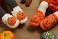 Girls' Orange Fashionable Trendy Design Cute Pumpkin Comfortable Casual Warm Boots 2