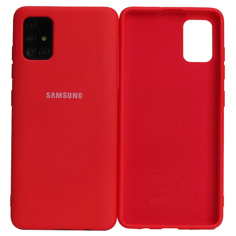 waterproof phone holder For Samsung Galaxy A51 5G A71 5G Case High Quality Soft Silicone Cover  Galaxy a71 a51  Protector Shell With Logo&Button phone pouch for ladies