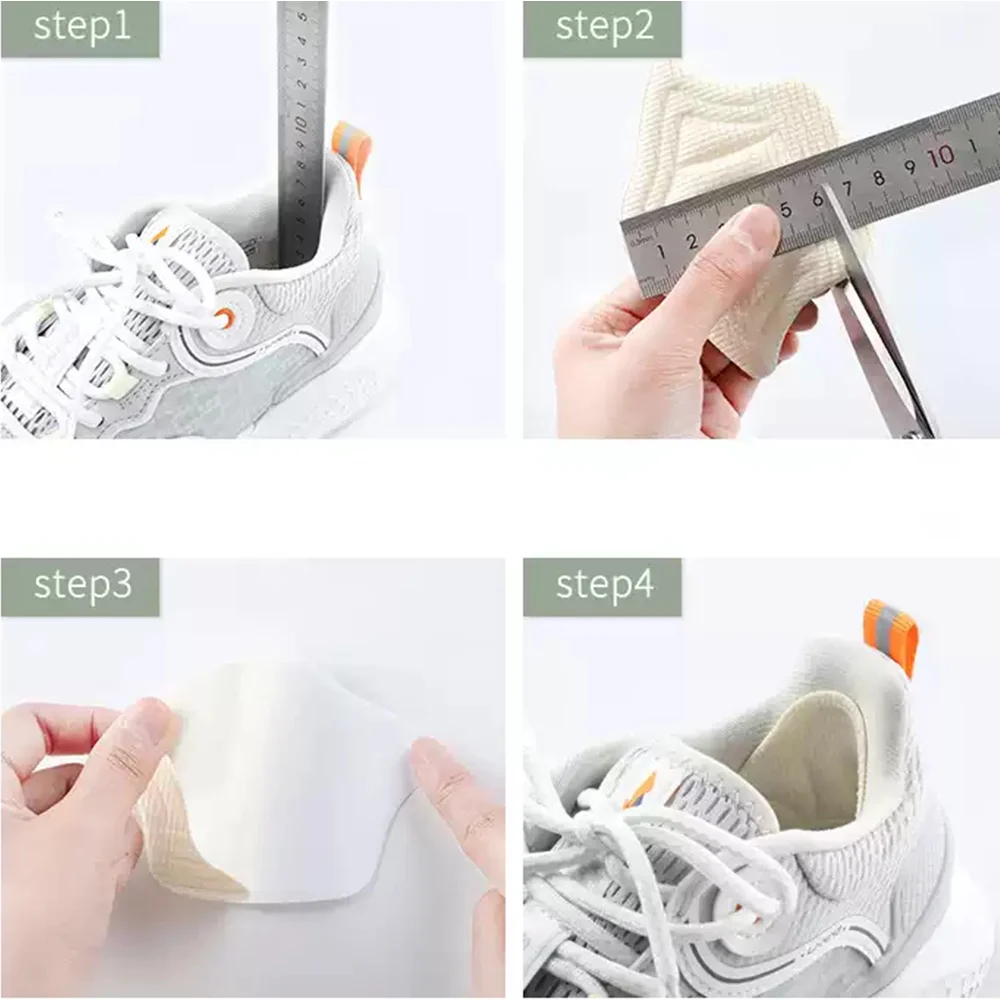 Description Picture 4 of itemInsoles Patch Heel Pads for Sport Shoes, Anti Wear, Foot Pad, Cushion Insert, Insole Heel Protector, Back Sticker, 4 PCs, 2 PCs