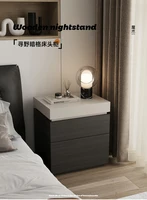 Table de chevet en bois massif, pour chambre à coucher, explosion 2025, compartiment caché multifonctionnel avec casier caché haut de gamme 5