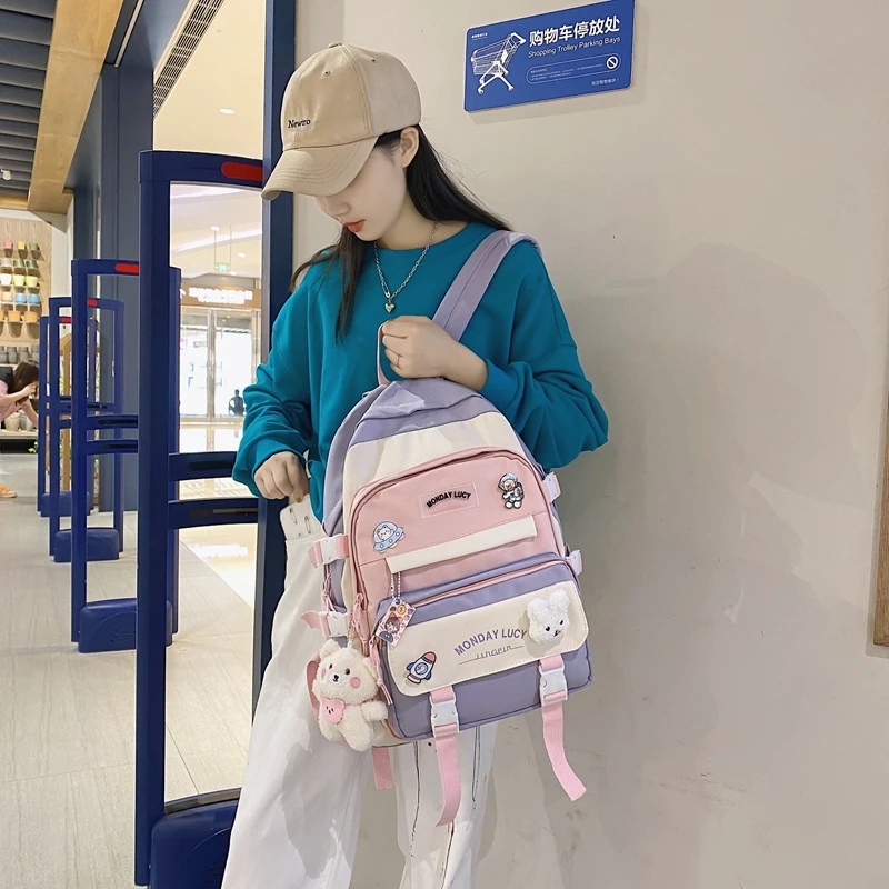 Kawaii Harajuku Style Pastel College Backpack