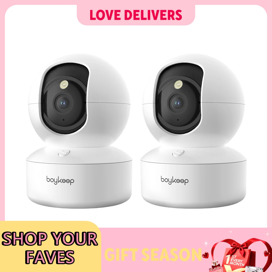 BoyKeep 2 pièces caméra de mise à niveau Surveillance pour animaux de compagnie et bébé Capture de mouvement 5G/2.4GHz, vue à distance 360 ° Vision nocturne panoramique et inclinaison bidirectionnelle A 1 BoyKeep 2 pièces caméra de mise à niveau Surveillance pour animaux de compagnie et bébé Capture de mouvement 5G/2.4GHz, vue à distance 360 ° Vision nocturne panoramique et inclinaison bidirectionnelle A 1