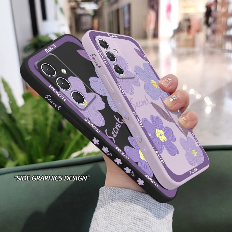 Vibrant Purple Flower Phone Case - Artistic Floral Design
