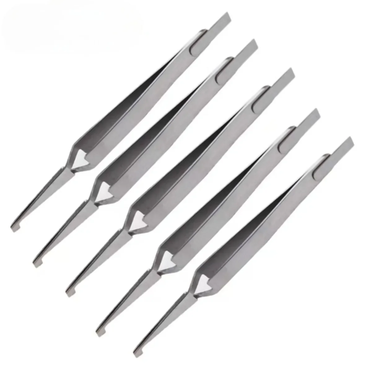 15pc/10pc/5pc Dental Bracket Tweezers Holder Instrument Stainless Steel Serrated Orthodontic Tweezers Plier for Teeth Care Tools 4
