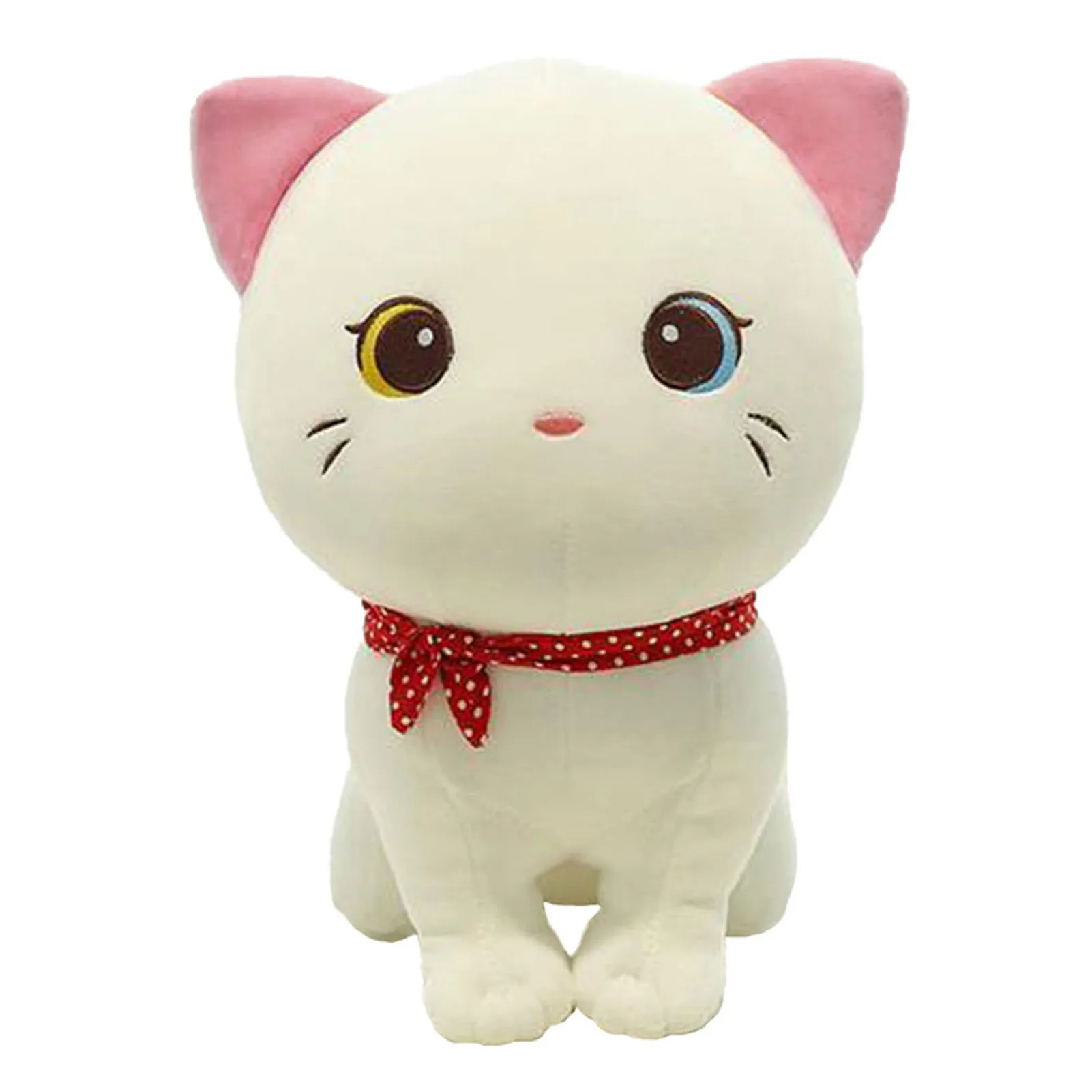 thumbnail image 1 of Cartoon Cat Plush Doll Cute Stuffed Kitten Rag Toy Elastic Soft Sofa Cushion Bedside Gift For Kids Girls 24cm, 1 of 5