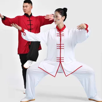 Tai Chi Suit New Women and Men Martial Arts Set Kung Fu Uniform Wushu Performance Costume Morning Exercise Unisex Clothes