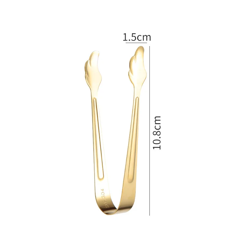 Stainless Steel Cube Sugar Cube Holder Stainless Steel Sugar Tong Hotel Bar Ice-Cube Picker Coffee Tea Food Serving Tool