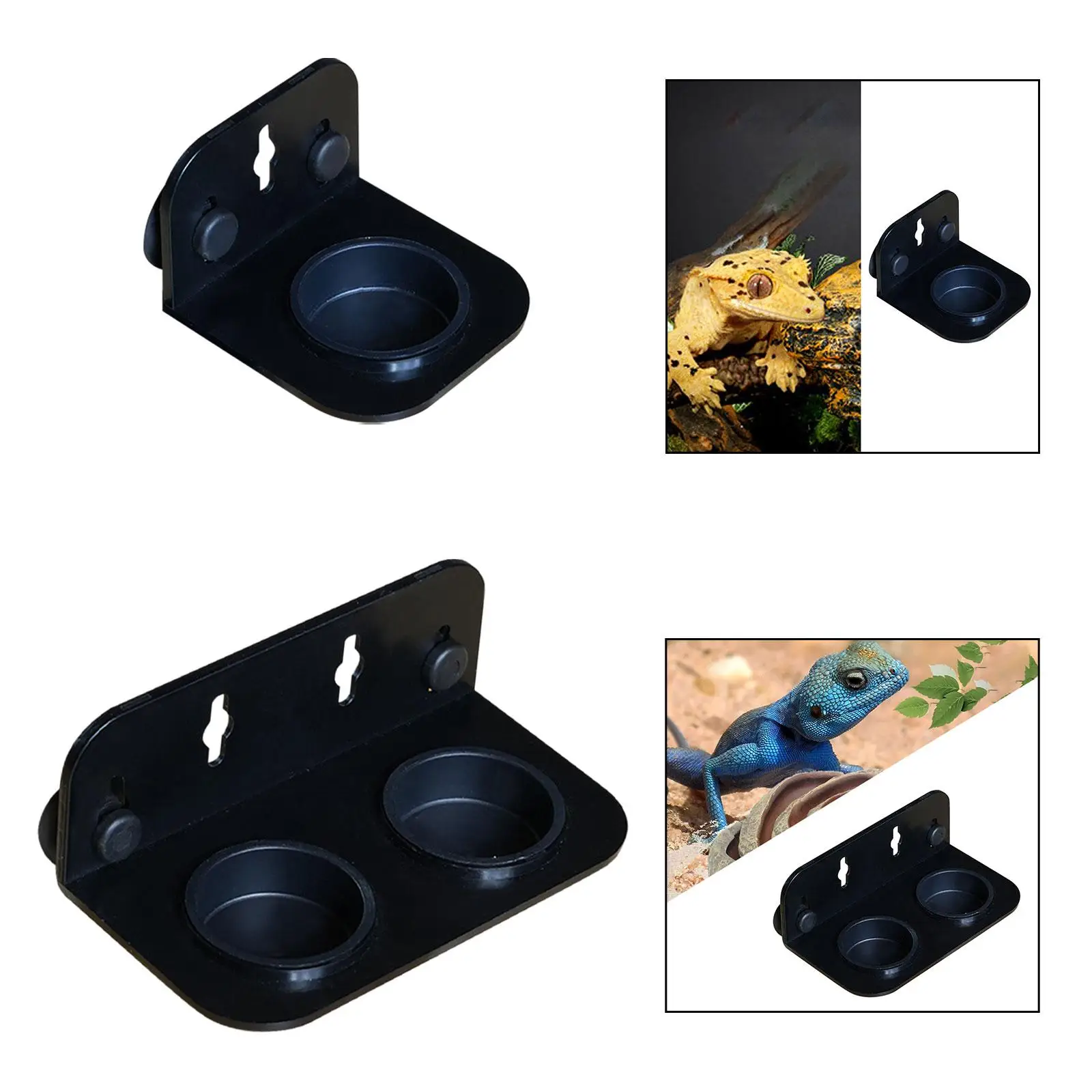 Reptile Feeding Tray Platform Water Dish for Small Reptiles Pet Lightweight