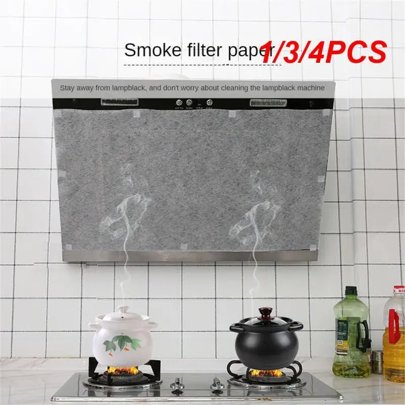 1/3/4PCS Easy To Operate Oil Filter Paper 3 Specifications Kitchen Oil Resistant Stickers Strong Heat Resistance