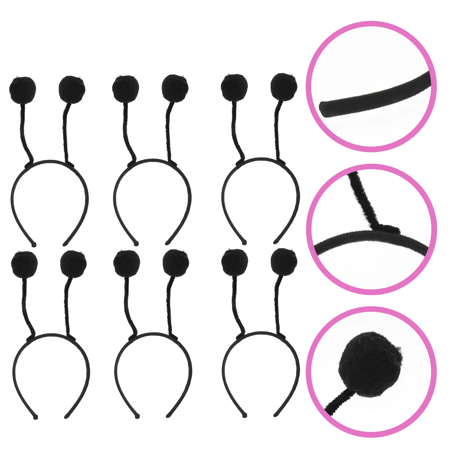 

Antenna Headband Bee Head Bopper Tentacle Hair Band Ball Ear Headdress Cosplay Halloween Space Theme Party Aliens