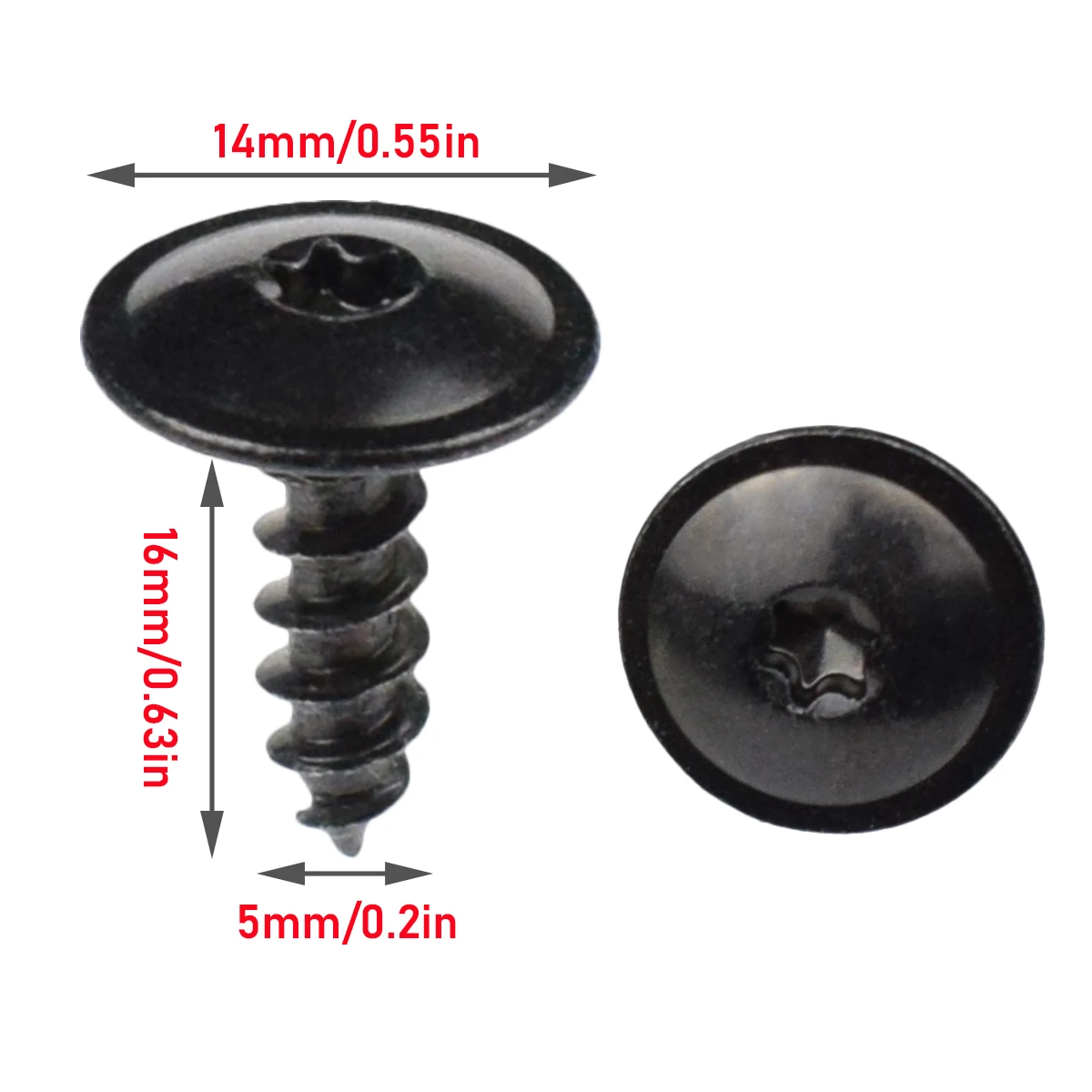 자동차 엔진 언더 커버 스플래시 가드 셀프 태핑 나사, 블랙 5mm Torx 나사, 아우디 A4 A3 A5 A6 A7 A8 Q5 VW 골프 파사트, 30 개