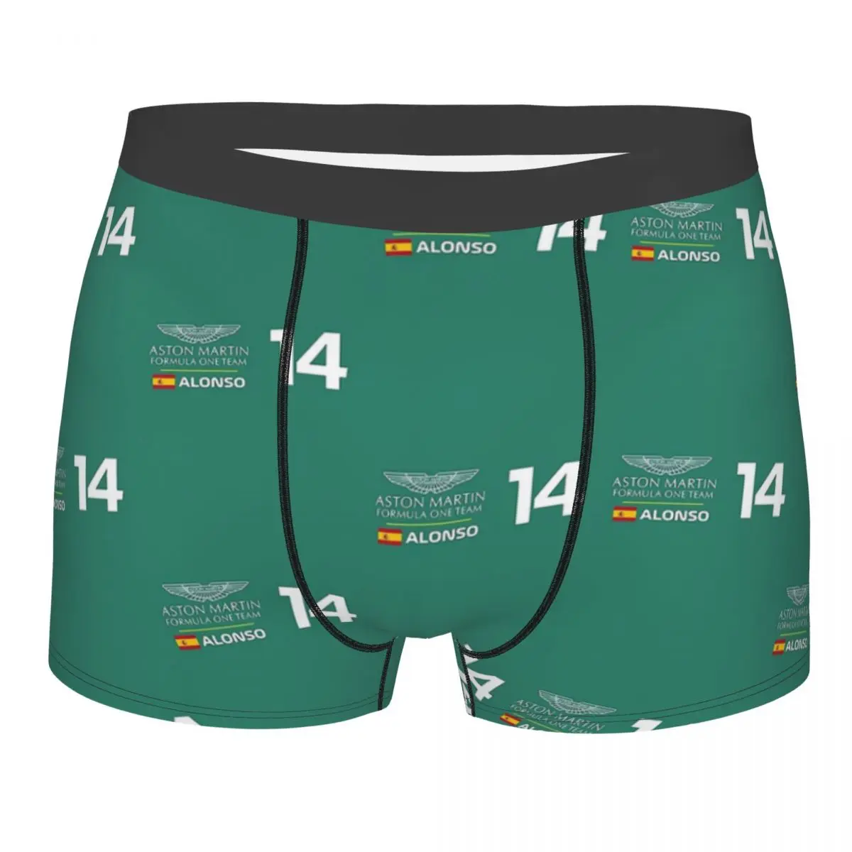 Fernando Alonso 14 F1 - Formula One2 Man's Boxer Briefs Underpants Highly Breathable Top Quality Birthday Gifts