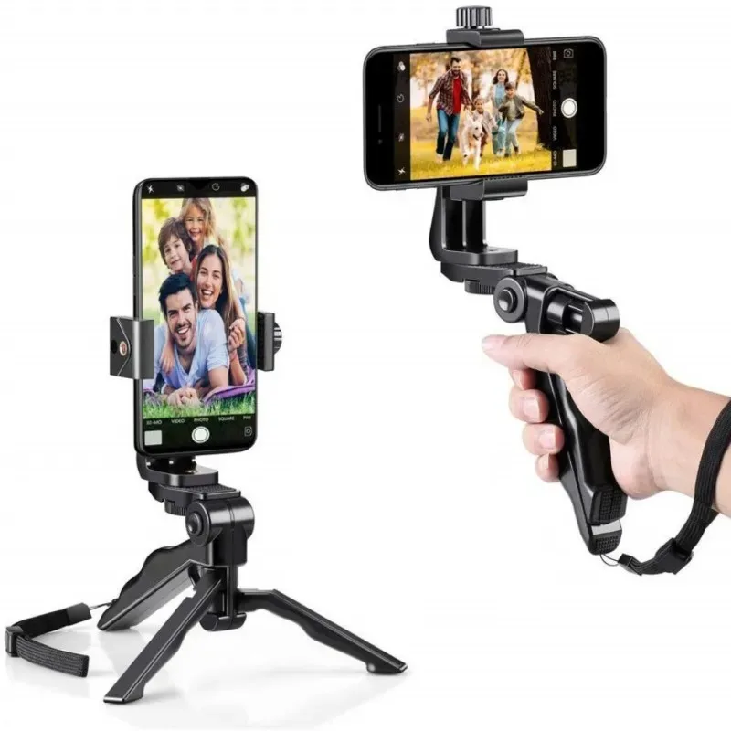 Multifunction Handheld Grip Stabilizer Phone Tripod Holder Selfie Stick Handle Holder Stand For iPhone Samsung Xiaomi Huawei