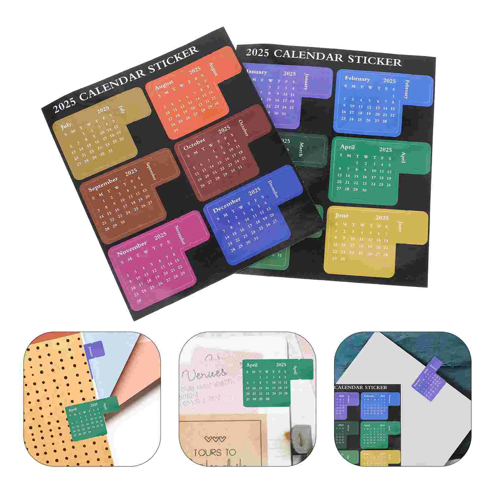 

Индекс 2025, стикеры для планировщика дома, наклейки, наклейки с календарем, ежедневная портативная печать, блокнот, компакт для месяца